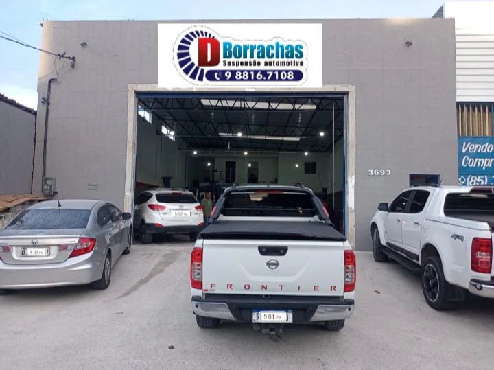 Fachada da D Borrachas em Fortaleza